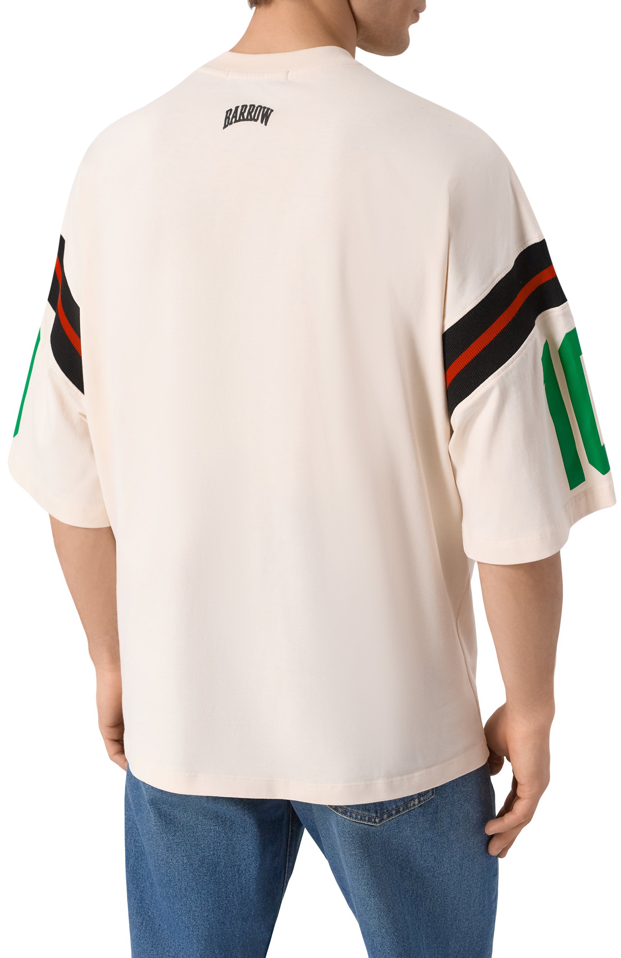 Хлопковая футболка BARROW, арт. S5BWMATH030, фото 4