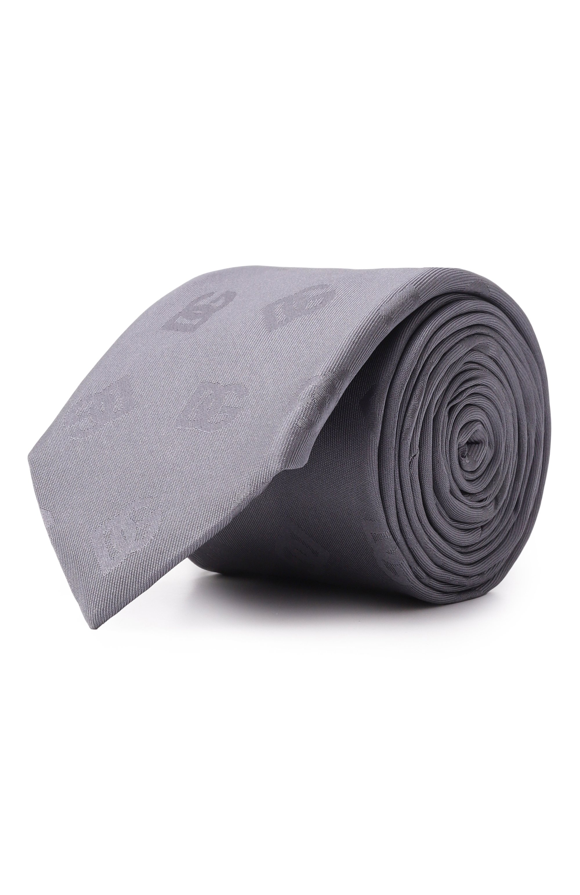 Шелковый галстук DOLCE & GABBANA серого цвета по цене 35800 руб., арт. GT149E/FJ1JY, фото 1 Шелковый галстук DOLCE & GABBANA, арт. GT149E/FJ1JY, фото 1