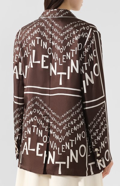 Шелковый жакет VALENTINO, арт. RB3CE1H24EL, фото 4