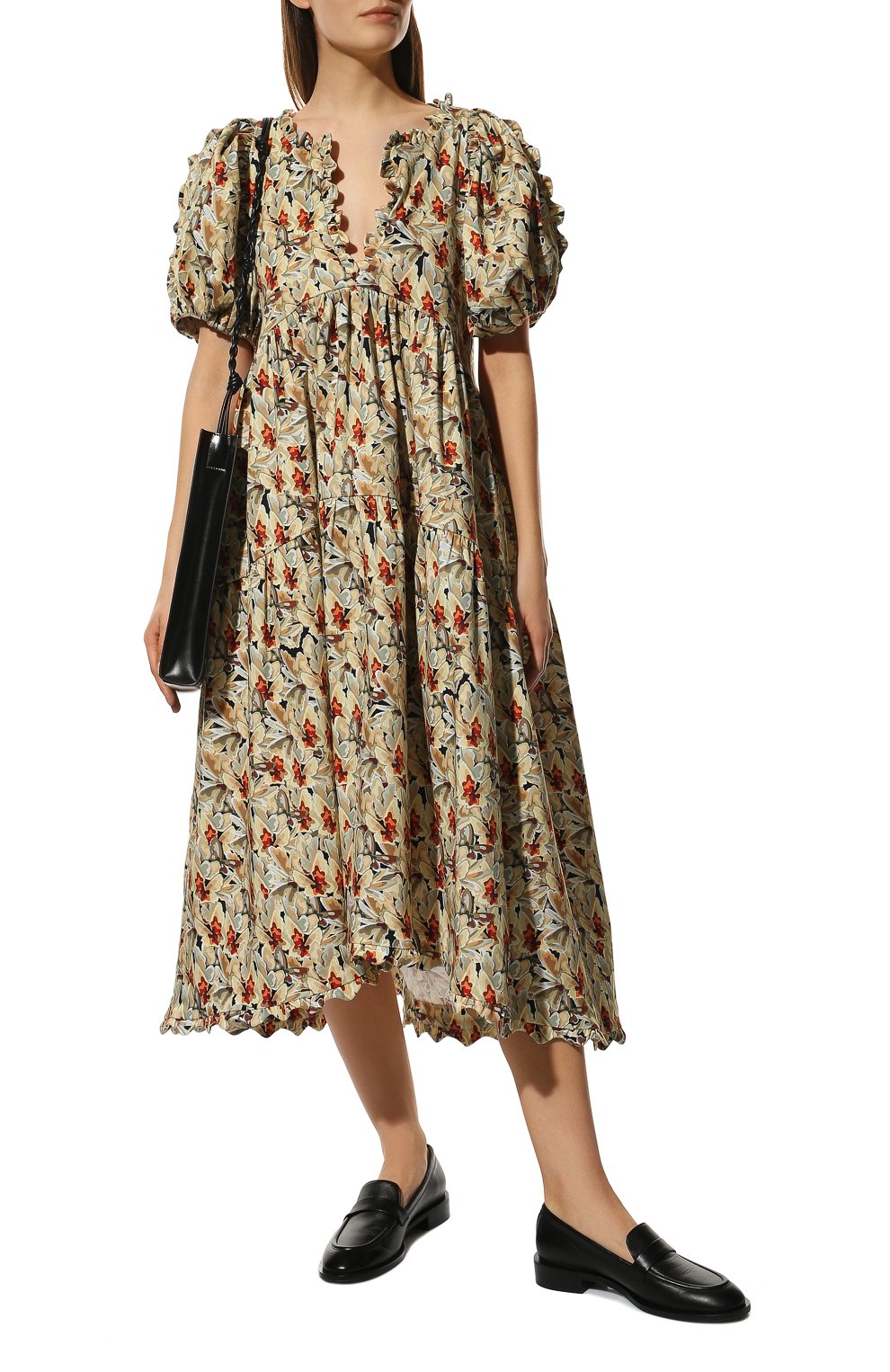 Хлопковое платье KIKA VARGAS, арт. LEANA DRESS/C0TT0N PRINT, фото 2