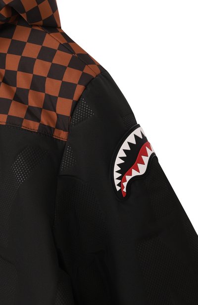 Утепленная куртка SPRAYGROUND черного цвета по цене 29700 руб., арт. SPY1572BRWN/SG CHECKERED PADDED JACKET BR0WN, фото 3 Утепленная куртка SPRAYGROUND, арт. SPY1572BRWN/SG CHECKERED PADDED JACKET BR0WN, фото 3