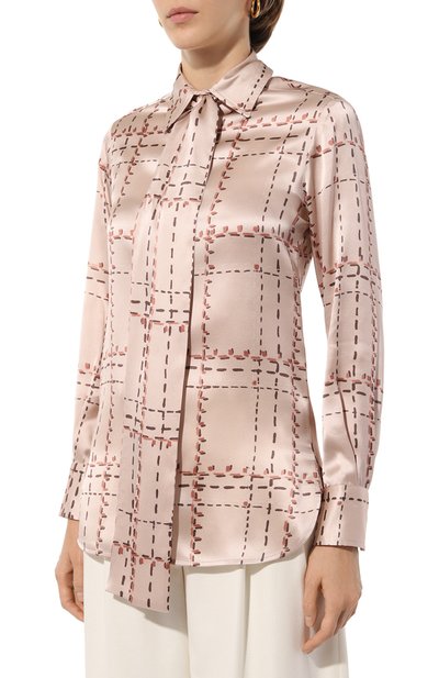 Атласная блузка KITON, арт. D48407, фото 3