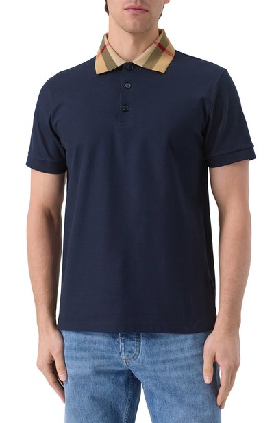 Хлопковое поло BURBERRY, арт. 8072661, фото 3