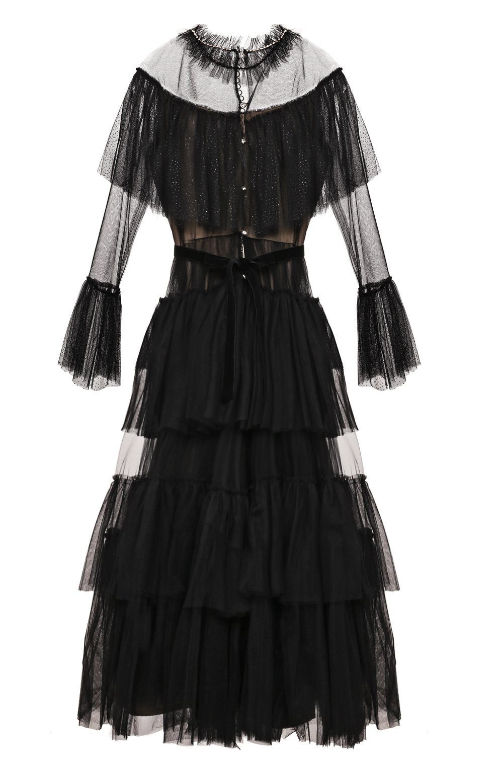 Платье DESIGNERS CAT черного цвета по цене 56350 руб., арт. 100000K01001481/10A-12A, фото 2 Платье DESIGNERS CAT, арт. 100000K01001481/10A-12A, фото 2