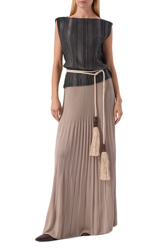 Плиссированная юбка Giorgio Armani GW003196/AF24199 Бежевый  GW003196/AF24199 Фото 2