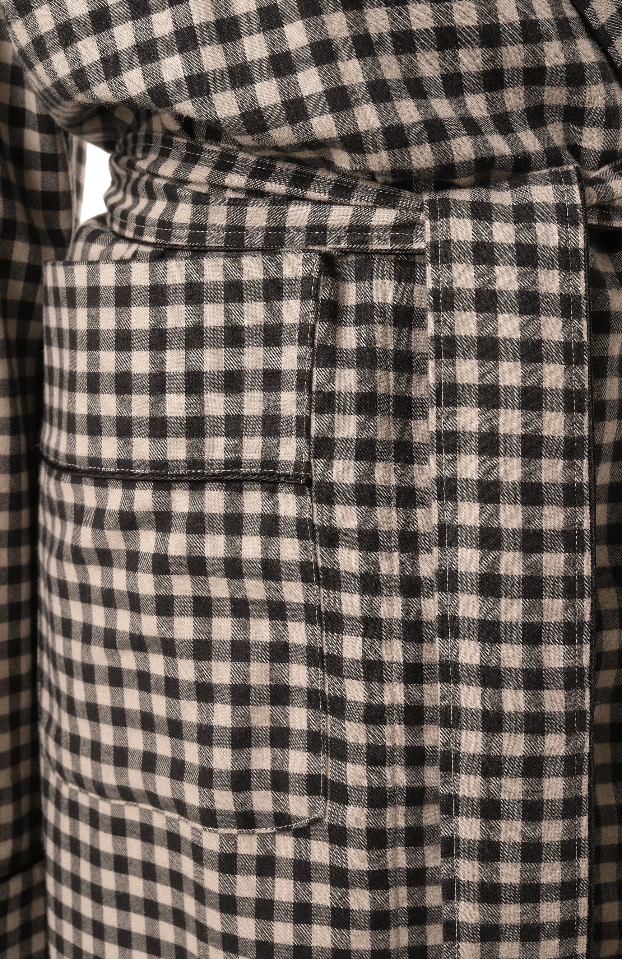 Халат из хлопка и шерсти ZIMMERLI, арт. 4600-13200, фото 6