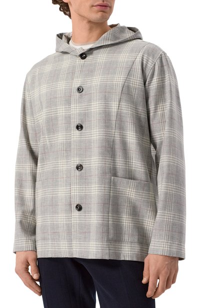 Шерстяная рубашка KITON, арт. UMCLUCAK0624E03, фото 3