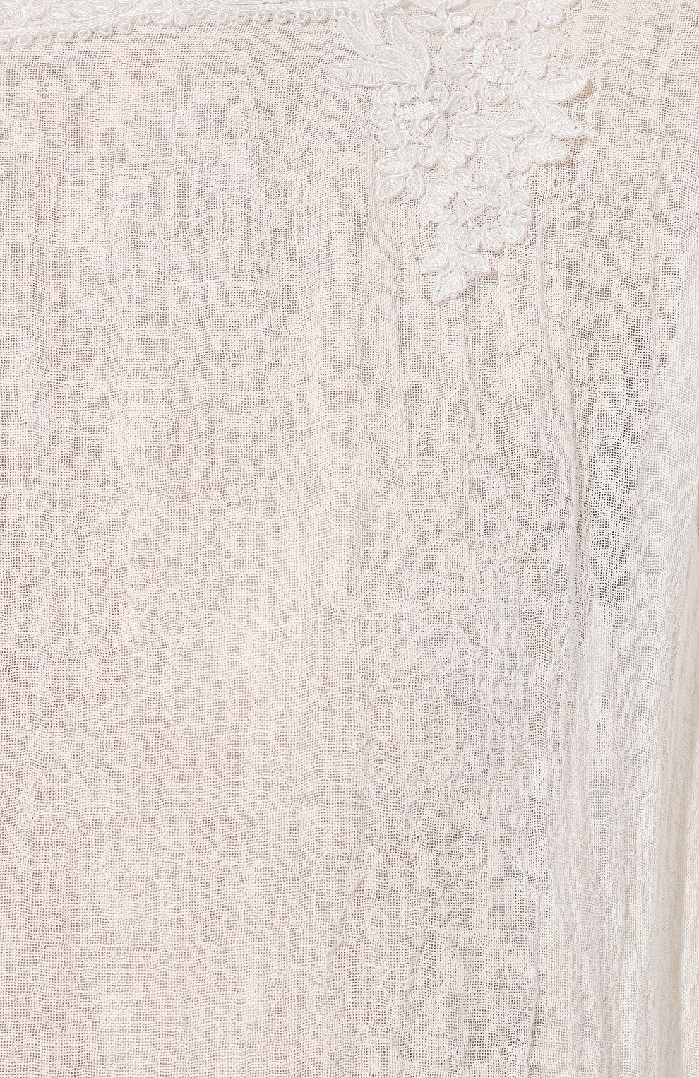 Туника изо льна и вискозы MAURIZIO белого цвета по цене 51900 руб., арт. MZS4W36060577, фото 5 Туника изо льна и вискозы MAURIZIO, арт. MZS4W36060577, фото 5