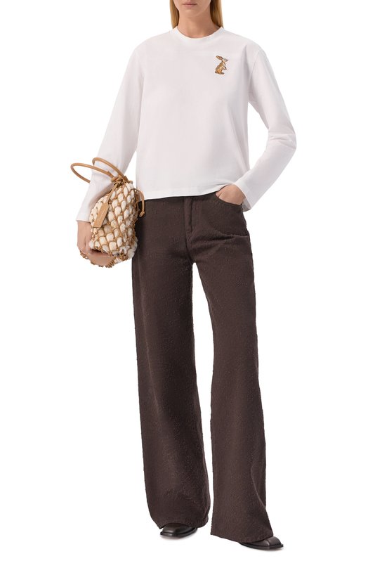 Хлопковый лонгслив 3.1 Phillip Lim F251-10157PJB Белый  F251-10157PJB Фото 2