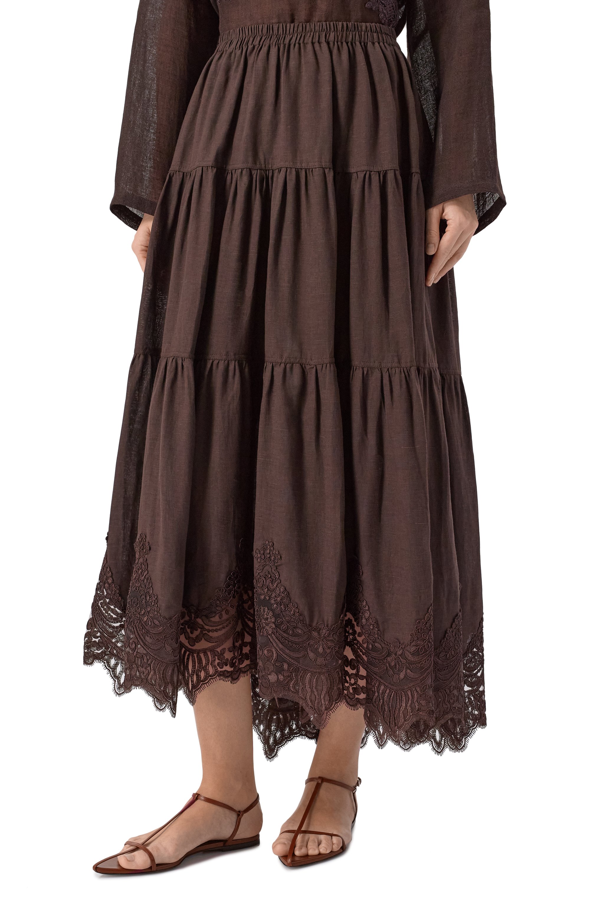 Юбка изо льня и вискозы MAURIZIO, арт. W04150781, фото 3