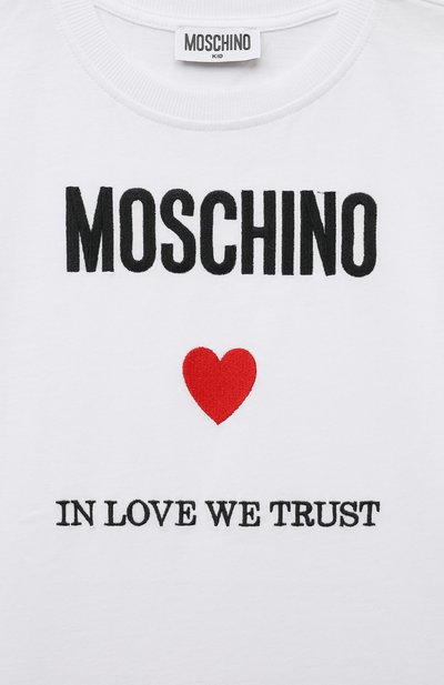 Хлопковое платье MOSCHINO, арт. HDV0EQ/LAA22/4-8, фото 3