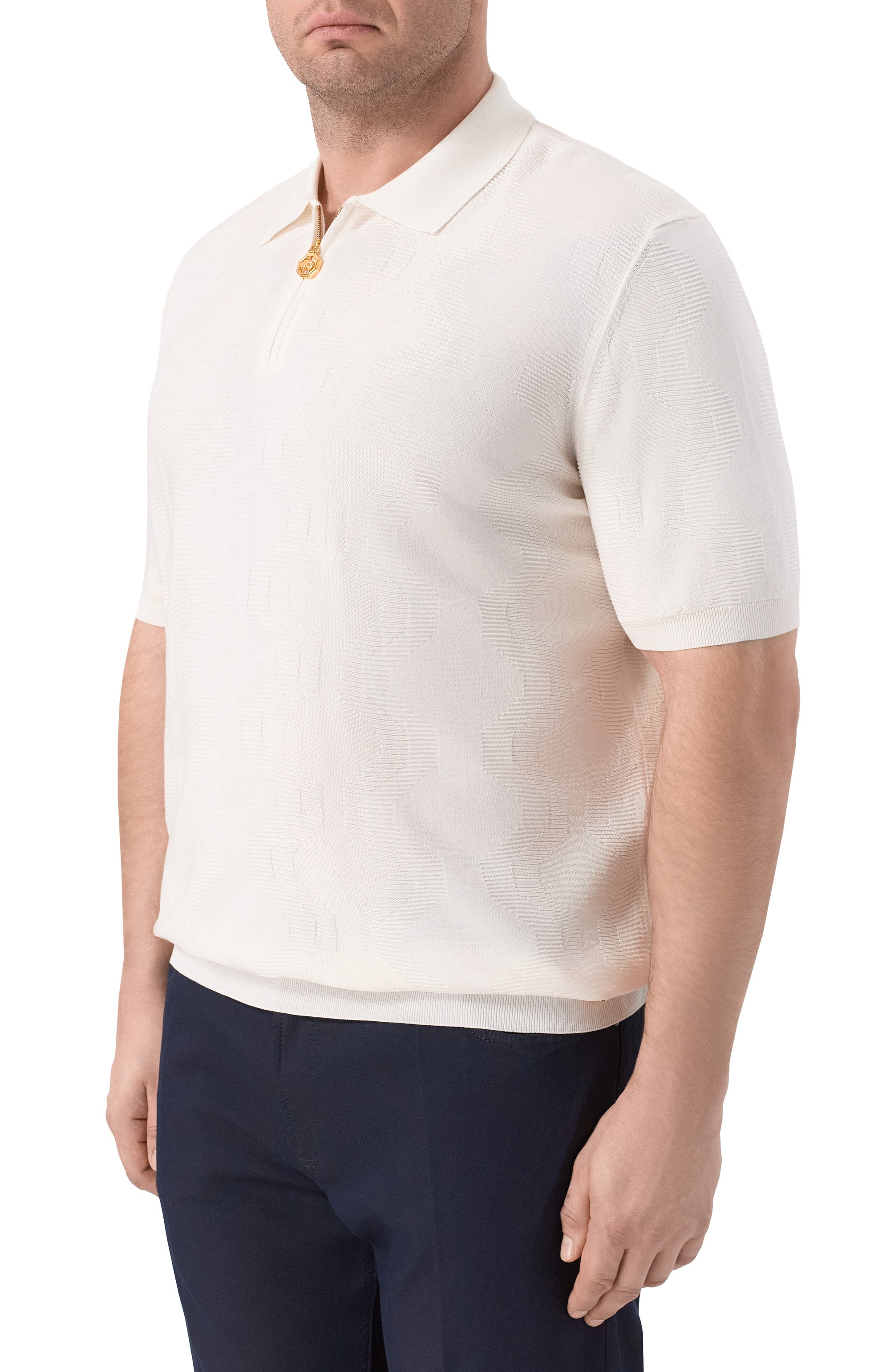 Поло из шелка и хлопка STEFANO RICCI, арт. K818105P31/F26171, фото 3