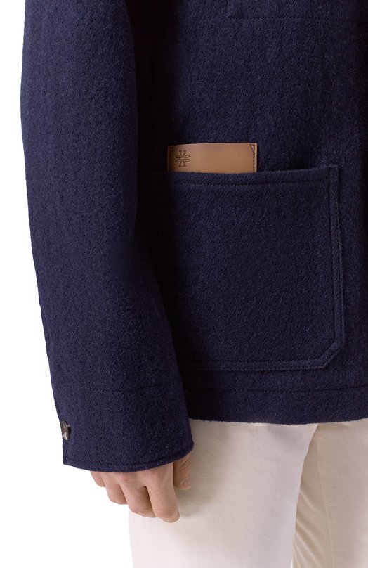 Шерстяная куртка-рубашка Jacob Cohen 25I P/JUM_E0033 081 T806A RW Синий  25I P/JUM_E0033 081 T806A RW Фото 5