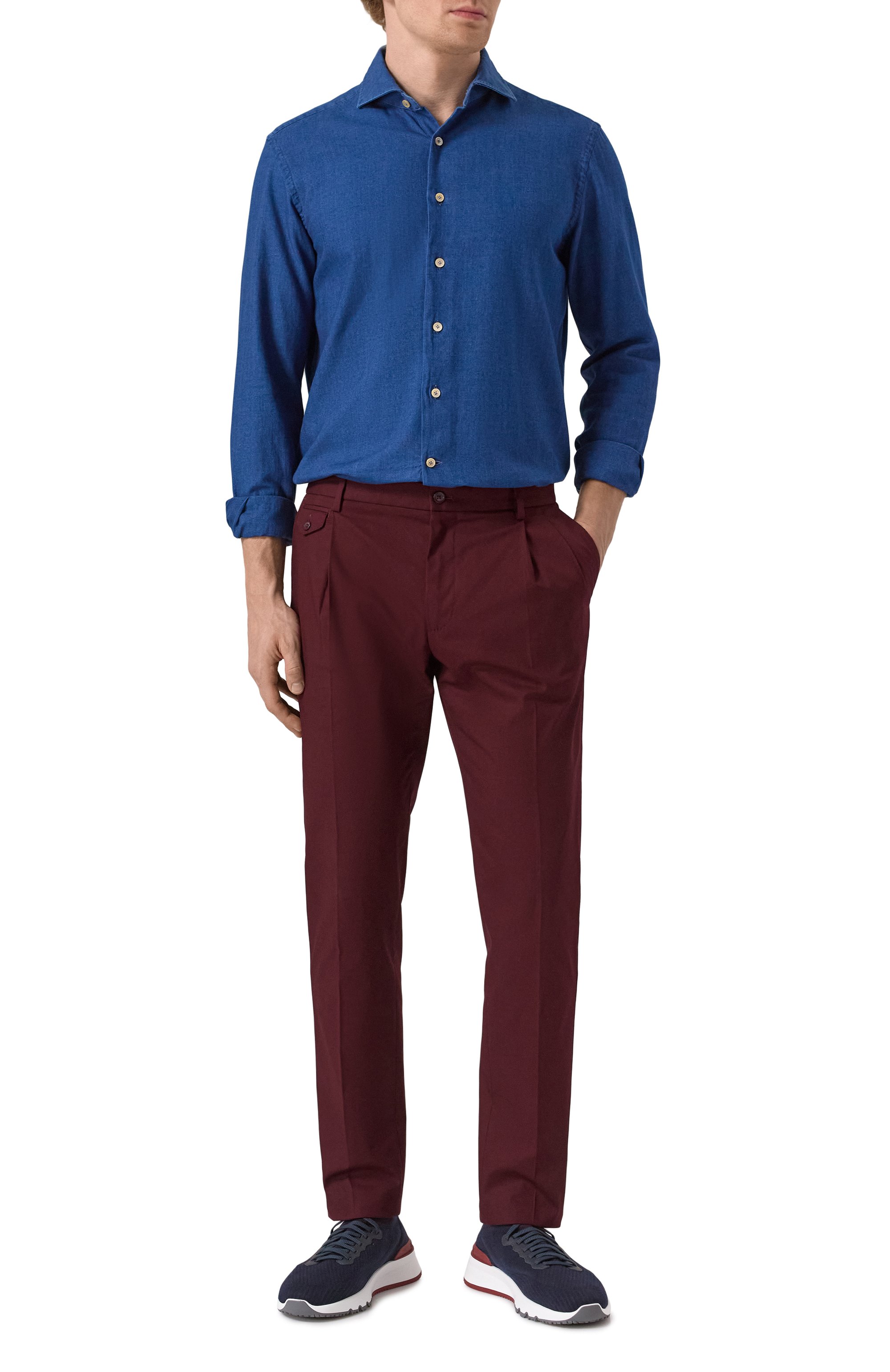 Хлопковые брюки DOLCE & GABBANA, арт. GV4EET/FUFNV, фото 2