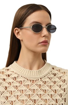 Женские солнцезащитные очки BALI EYEWEAR синего цвета, арт. VENUS B1C1 | Фото 2 (Региональные ограничения белый список (Axapta Mercury): Не проставлено; Нос: Не проставлено; Кросс-КТ: С/з-унисекс; Тип очков: С/з; Материал: Металл; Очки форма: Овальные; Оптика Гендер: оптика-унисекс)