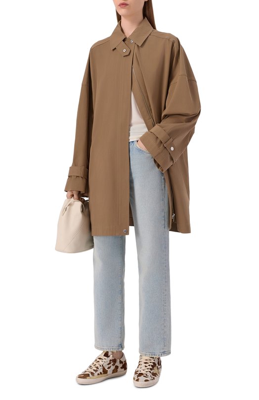 Кожаные кеды Super-Star Golden Goose Deluxe Brand GWF00101.F007262 Кремовый  GWF00101.F007262 Фото 3