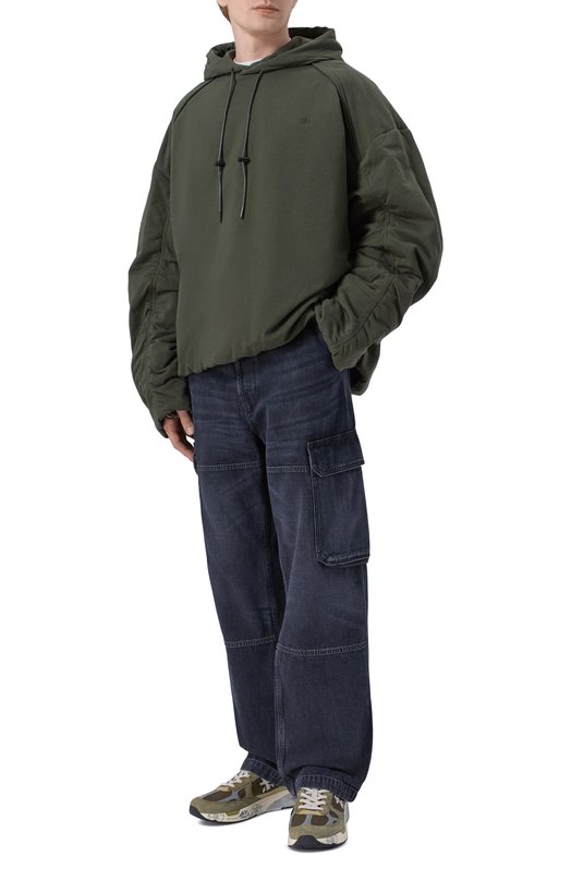 Комбинированные кроссовки Mase Premiata MASE25/VAR 8022 Хаки  MASE25/VAR 8022 Фото 2