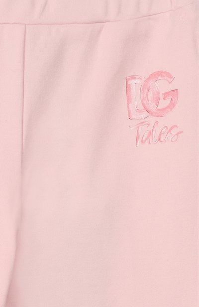 Хлопковые легинсы DOLCE & GABBANA светло-розового цвета по цене 18750 руб., арт. L1JPLU/G7P8P, фото 3 Хлопковые легинсы DOLCE & GABBANA, арт. L1JPLU/G7P8P, фото 3