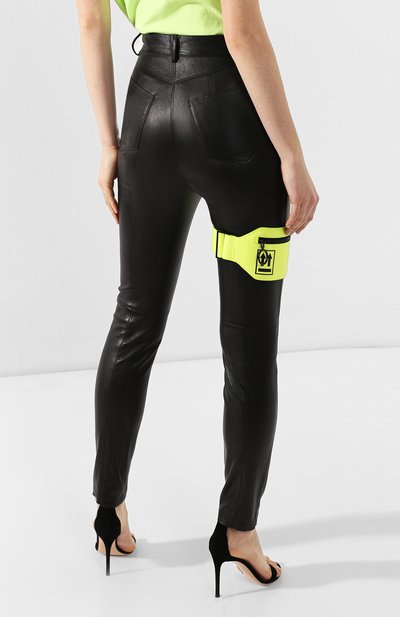 Кожаная сумка OFF-WHITE желтого цвета по цене 63000 руб., арт. 0WNA072S199830876210, фото 5 Кожаная сумка OFF-WHITE, арт. 0WNA072S199830876210, фото 5