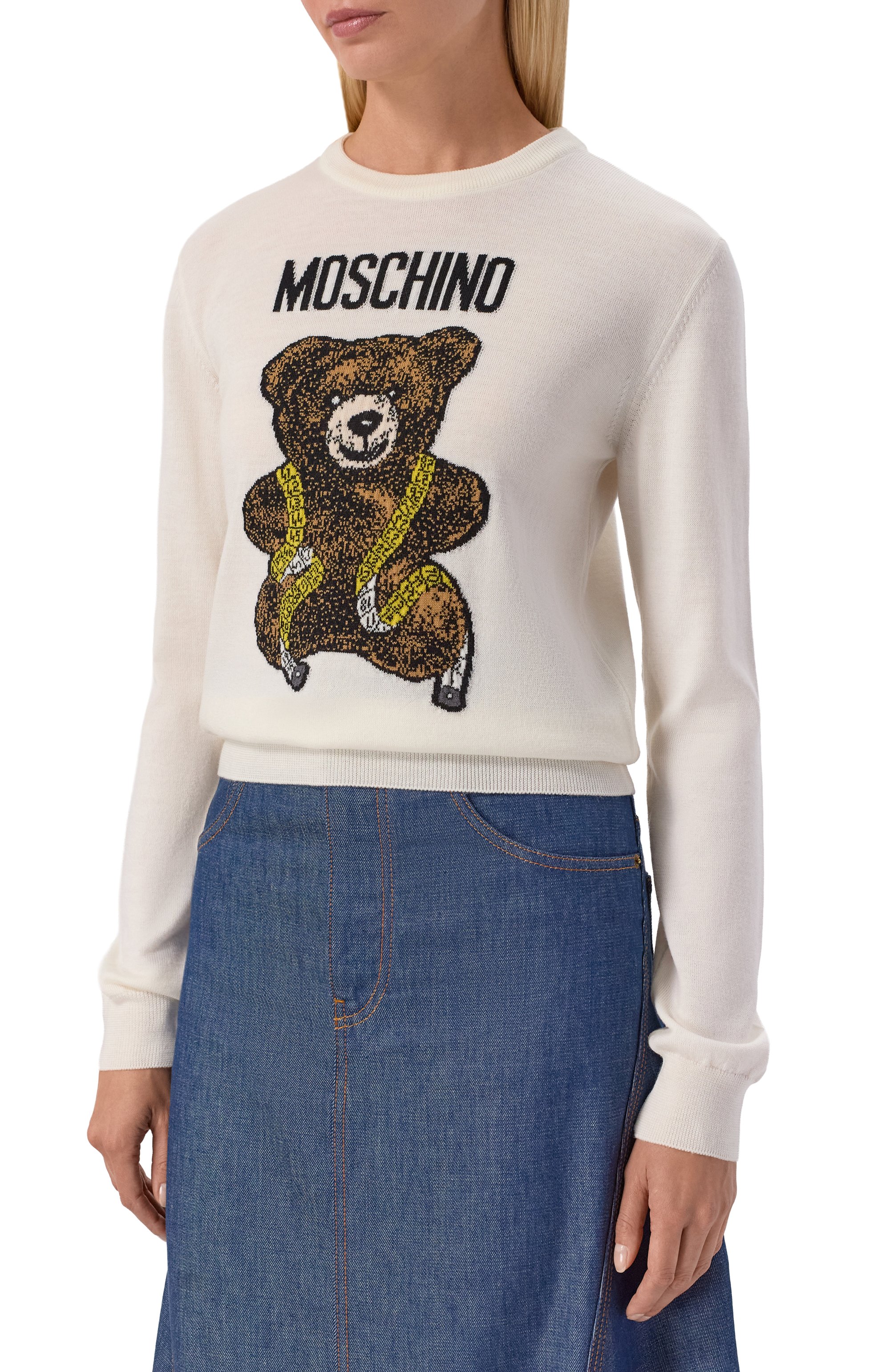 Шерстяной пуловер MOSCHINO, арт. V0934/5500, фото 3
