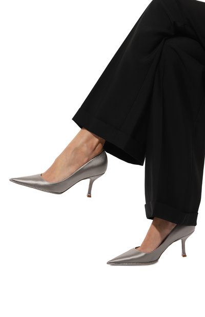 Текстильные туфли candice 80 RENE CAOVILLA серебряного цвета по цене 87550 руб., арт. C12098-080, фото 3 Текстильные туфли candice 80 RENE CAOVILLA, арт. C12098-080, фото 3