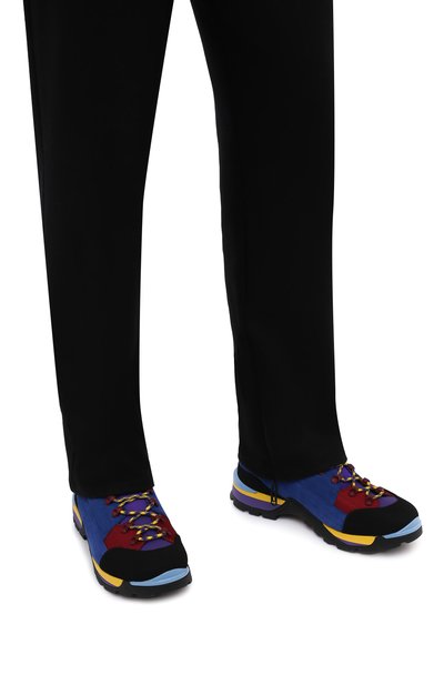 Комбинированные ботинки bally hike BALLY разноцветного цвета по цене 74500 руб., арт. BHM002-T/48, фото 3 Комбинированные ботинки bally hike BALLY, арт. BHM002-T/48, фото 3