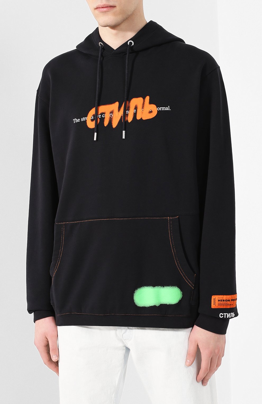 Хлопковое худи HERON PRESTON, арт. HMBB005S208960271088, фото 3
