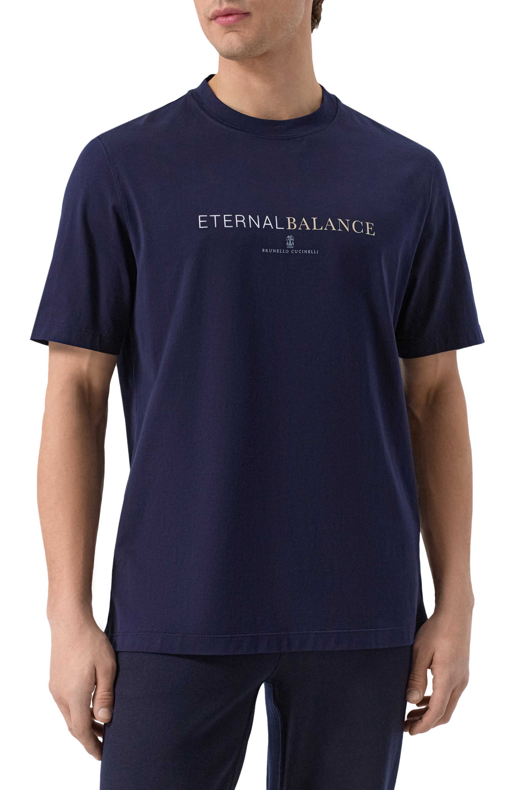 Хлопковая футболка BRUNELLO CUCINELLI, арт. M0B138433, фото 3