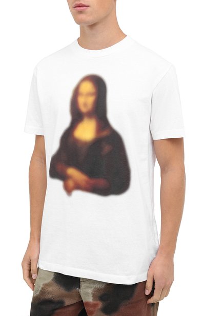 Хлопковая футболка OFF-WHITE, арт. 0MAA027F20FAB0140101, фото 3