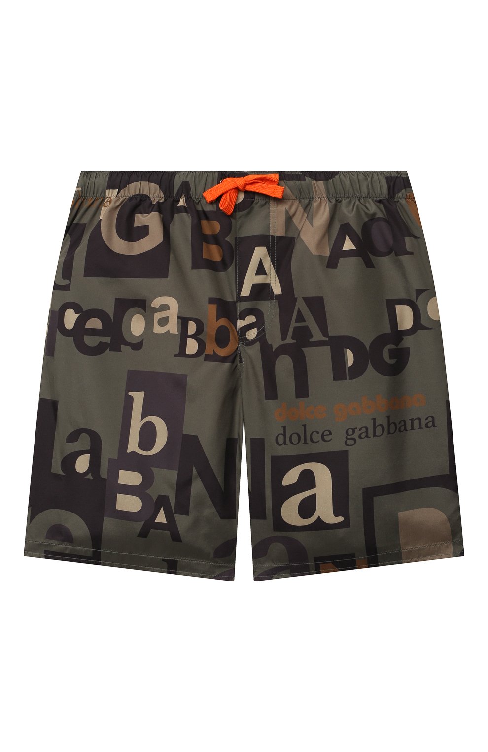 Плавки-шорты DOLCE & GABBANA хаки цвета по цене 23650 руб., арт. L4J826/HSM73/8-14, фото 1 Плавки-шорты DOLCE & GABBANA, арт. L4J826/HSM73/8-14, фото 1