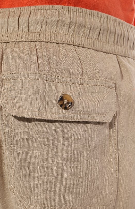 Льняные шорты MC2 Saint Barth STBM/GUSTAVIA LINEN/00023F Бежевый  STBM/GUSTAVIA LINEN/00023F Фото 5