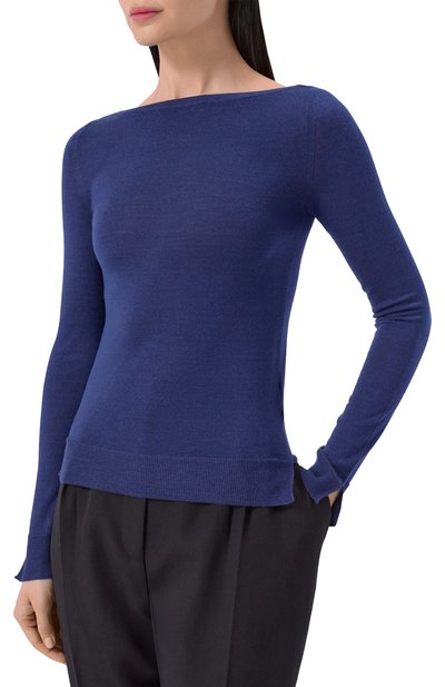 Пуловер из кашемира и шелка MVST синего цвета по цене 123000 руб., арт. M26.CSW.K409/JAIPUR, фото 3 Пуловер из кашемира и шелка MVST, арт. M26.CSW.K409/JAIPUR, фото 3