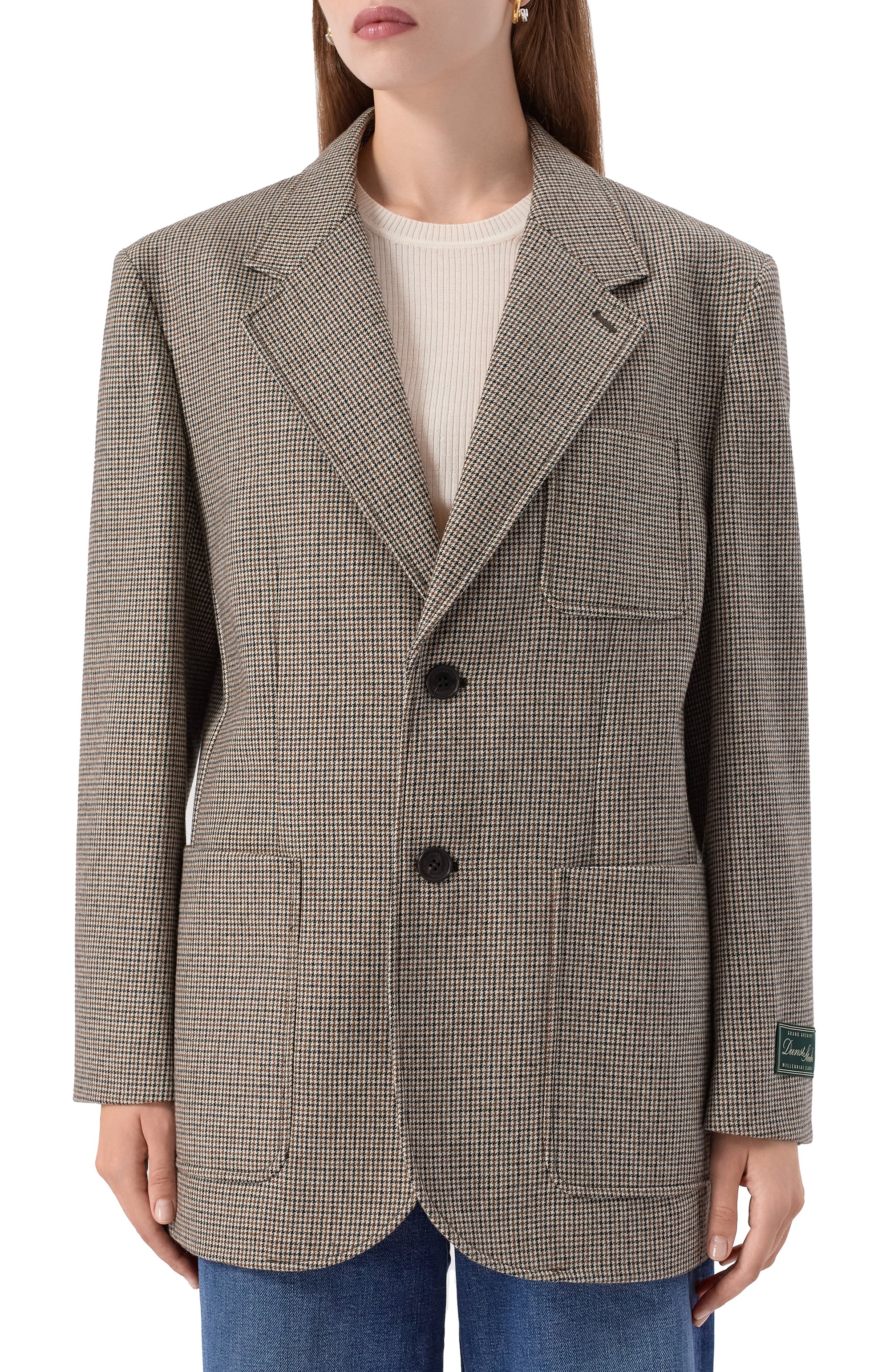 Жакет DUNST коричневого цвета по цене 35500 руб., арт. UDJA5C104W2, фото 3 Жакет DUNST, арт. UDJA5C104W2, фото 3