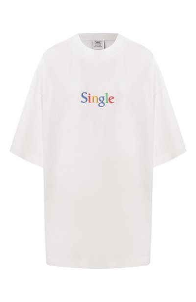 Хлопковая футболка VETEMENTS, арт. UA66TR700W