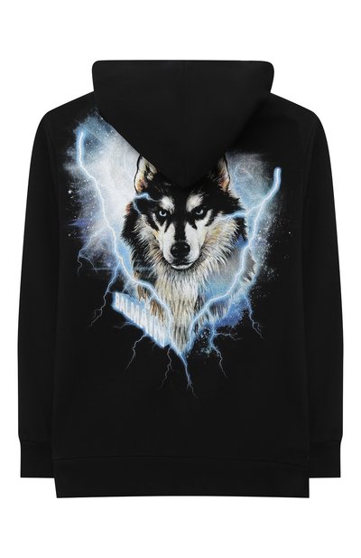 Хлопковая толстовка BALMAIN черного цвета по цене 35650 руб., арт. 6N4680/NX320/12-16, фото 2 Хлопковая толстовка BALMAIN, арт. 6N4680/NX320/12-16, фото 2
