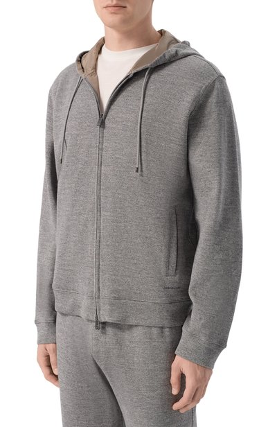Толстовка из хлопка и шерсти CORNELIANI, арт. 28G568/2A25015, фото 3