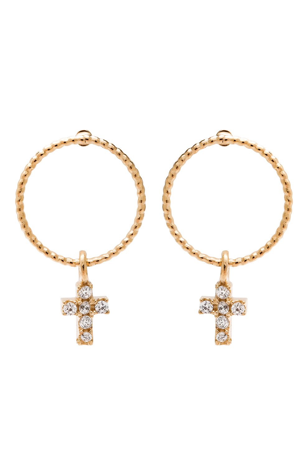 Серьги HANKA_IN золотого цвета по цене 7995 руб., арт. STACIR-B0P-CR0, фото 1 Серьги HANKA_IN, арт. STACIR-B0P-CR0, фото 1