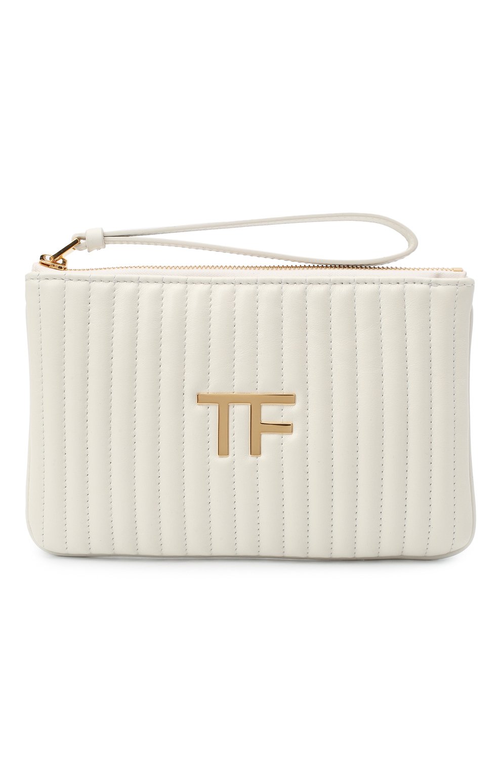 Клатч TOM FORD белого цвета по цене 105000 руб., арт. S0357T-ICL019, фото 1 Клатч TOM FORD, арт. S0357T-ICL019, фото 1
