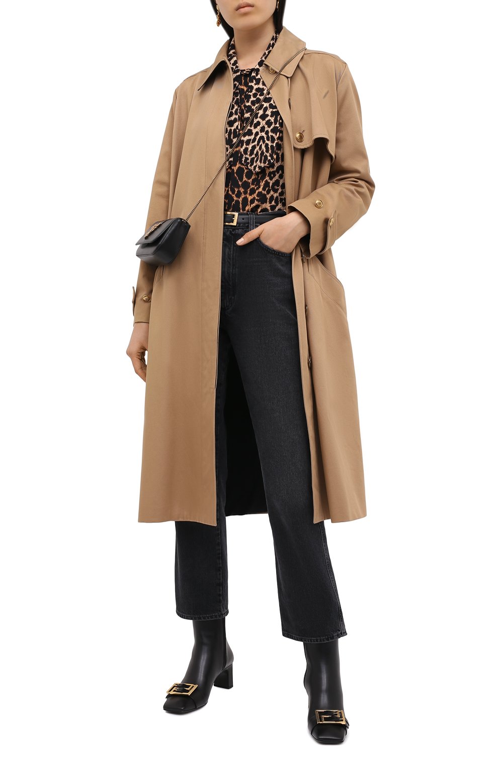 Кожаные ботильоны meander VERSACE, арт. DST426H/DVT2P, фото 2