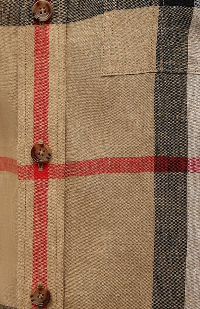 Льняная рубашка BURBERRY, арт. 8051073, фото 5