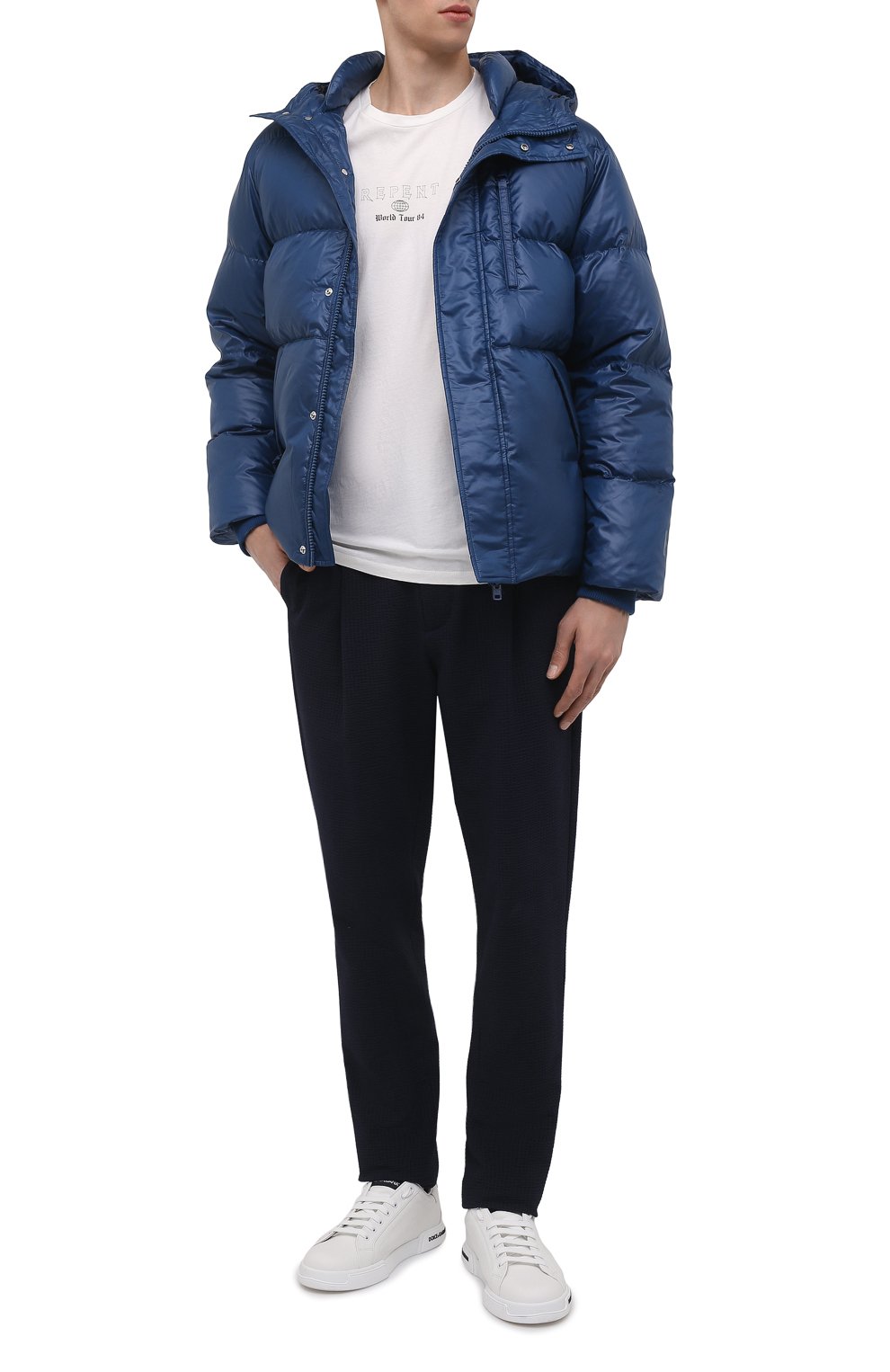 Пуховик KENZO темно-синего цвета по цене 94750 руб., арт. FB650U1239NX, фото 2 Пуховик KENZO, арт. FB650U1239NX, фото 2