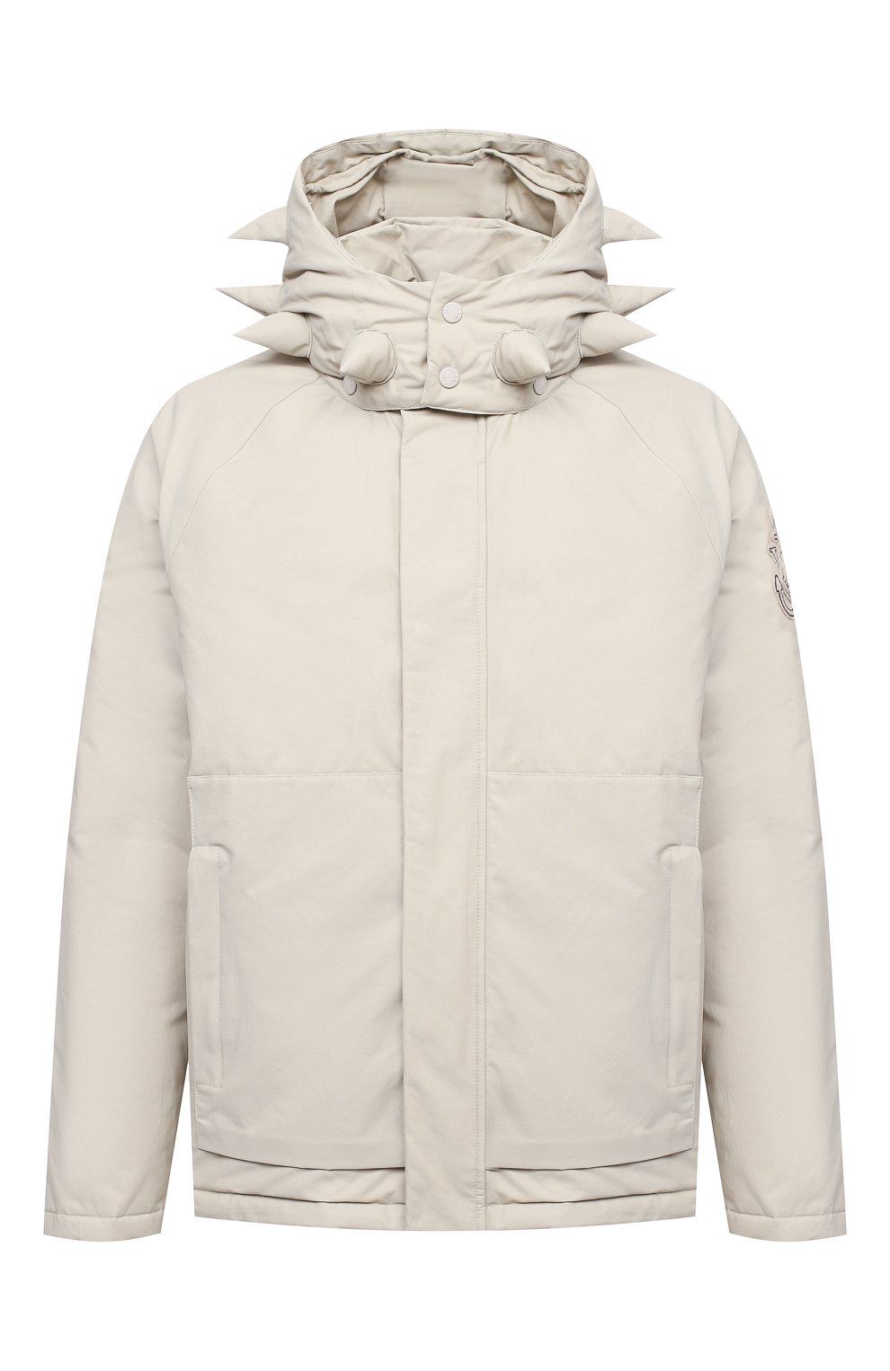 Пуховик MONCLER GENIUS светло-бежевого цвета по цене 169000 руб., арт. F2-09E-1B504-40-V0135, фото 1 Пуховик MONCLER GENIUS, арт. F2-09E-1B504-40-V0135, фото 1