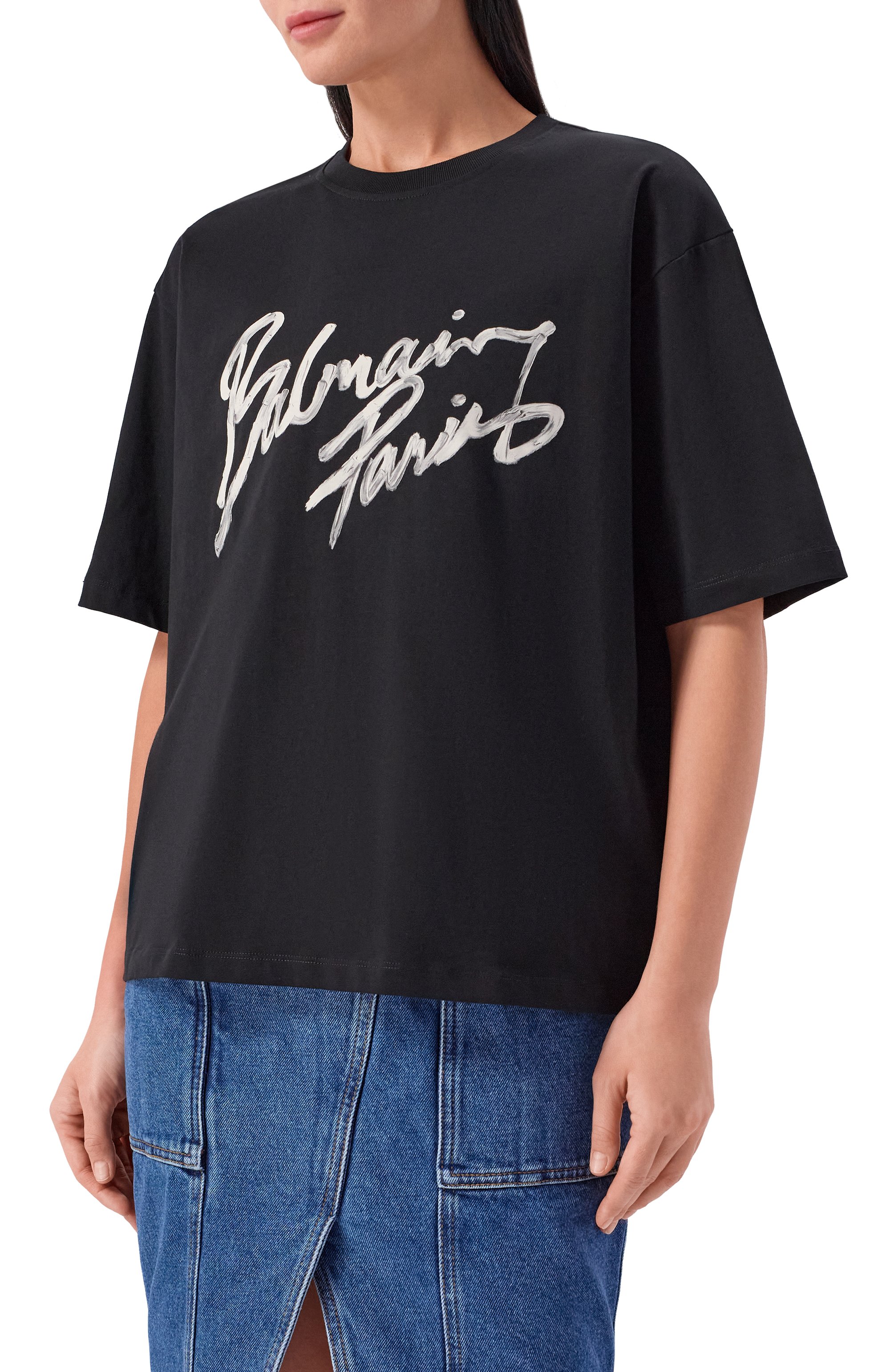 Хлопковая футболка BALMAIN, арт. GF1EG110/BD41, фото 3