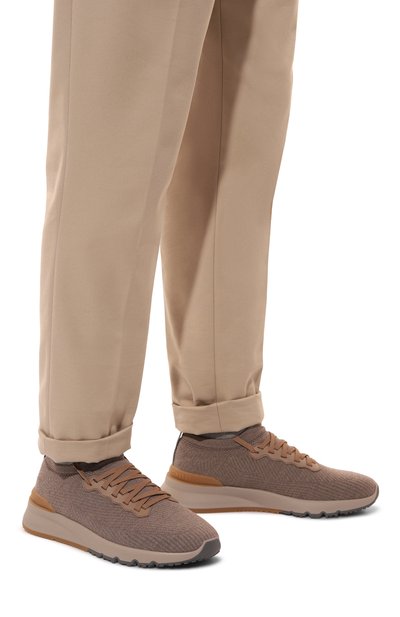 Текстильные кроссовки BRUNELLO CUCINELLI, арт. MZUWLB0253, фото 3