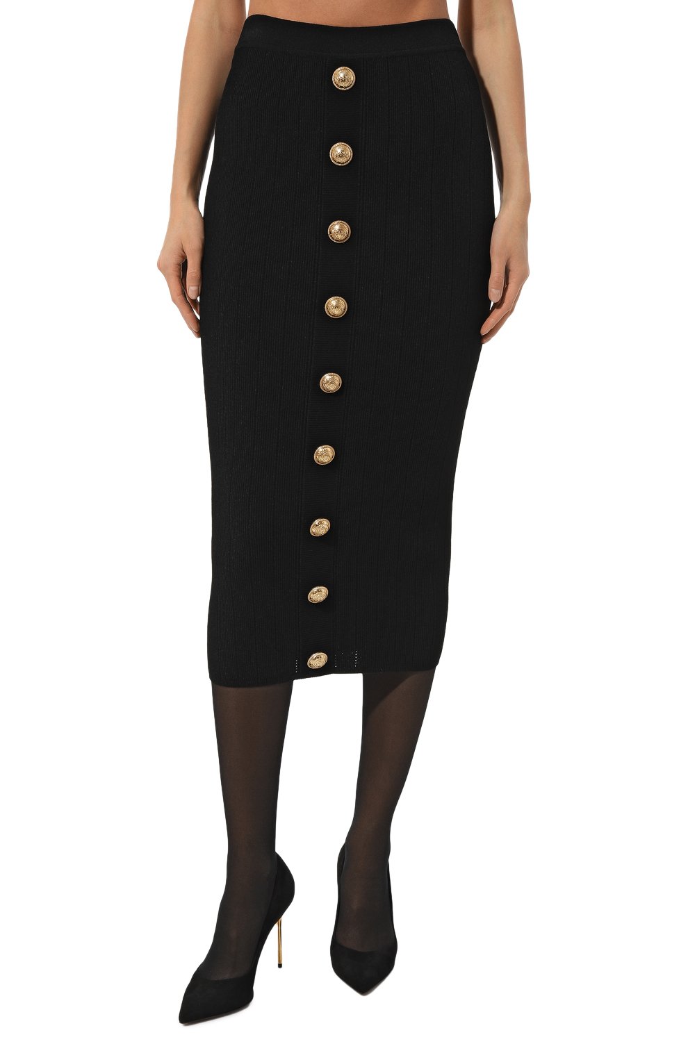 Юбка из вискозы BALMAIN, арт. YF1LD066KB07, фото 3