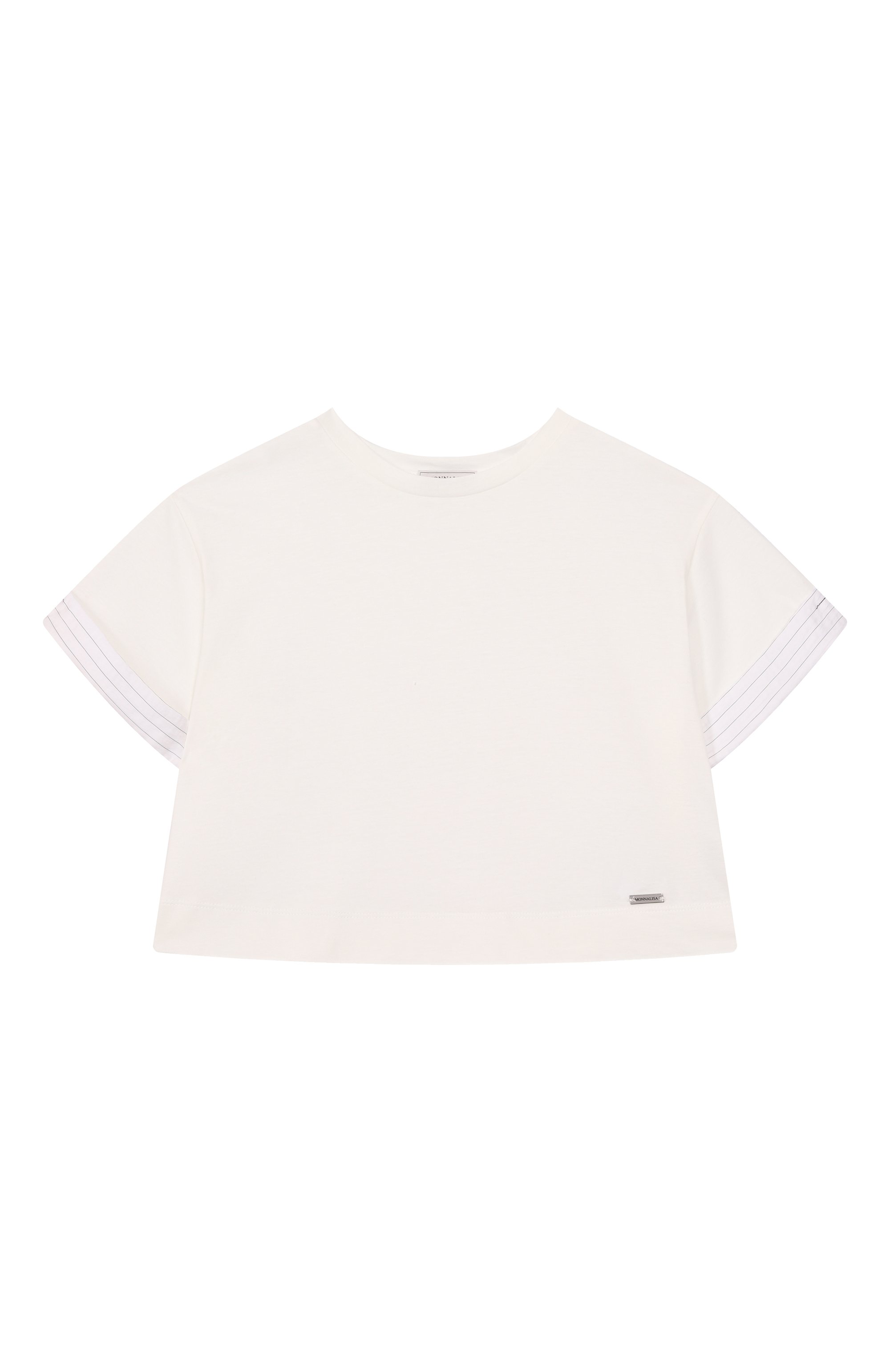 Хлопковая футболка MONNALISA, арт. 17E604, фото 1