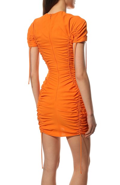 Платье из вискозы STELLA MCCARTNEY оранжевого цвета по цене 125000 руб., арт. 604354/SSA02, фото 4 Платье из вискозы STELLA MCCARTNEY, арт. 604354/SSA02, фото 4