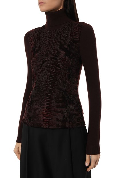 Водолазка из кашемира и каракульчи GUCCI, арт. 363872 XW473, фото 3