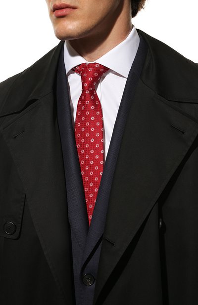 Шелковый галстук BROUBACK красного цвета по цене 5995 руб., арт. TIE 8CM/15GG, фото 2 Шелковый галстук BROUBACK, арт. TIE 8CM/15GG, фото 2
