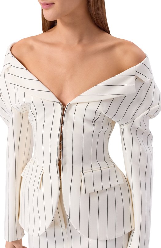 Жакет Giuseppe di Morabito 06PSJA146G 16312 Белый  06PSJA146G 16312 Фото 5